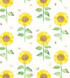 Sunny Sunflowers Fabric by Villa Nova Yellow Sunny Sunflowers Fabric by Villa Nova Yellow