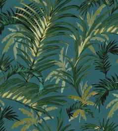 Surabaya Fabric by Arley House Aqua Surabaya Fabric by Arley House Aqua