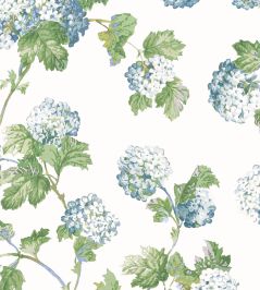 Sussex Hydrangea Wallpaper by Anna French Blue & Green Sussex Hydrangea Wallpaper by Anna French Blue & Green