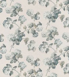 Sussex Hydrangea Fabric by Anna French Slate & Linen Sussex Hydrangea Fabric by Anna French Slate & Linen