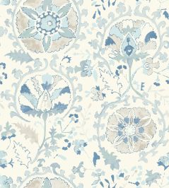 Suzani Wallpaper by DADO 01 Blue Suzani Wallpaper by DADO 01 Blue