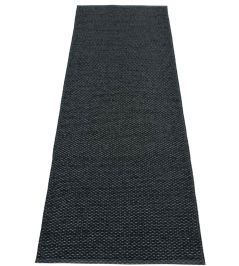 Svea Runner Rug by Pappelina Black Metallic/Black Svea Runner Rug by Pappelina Black Metallic/Black