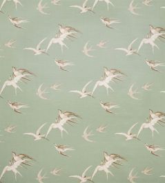 Swallows Fabric by Sanderson Pebble Swallows Fabric by Sanderson Pebble