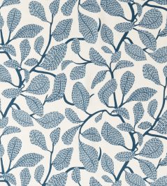 Sweet Bay Print Fabric by Scion Indigo Sweet Bay Print Fabric by Scion Indigo