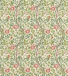 Sweet Briar Fabric by Morris & Co Boughs/Rose Sweet Briar Fabric by Morris & Co Boughs/Rose