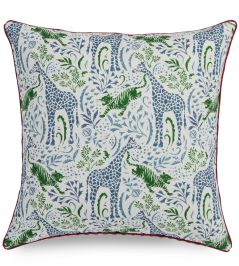 Sylvan Cushion 55 x 55cm by James Hare Blue/Green Sylvan Cushion 55 x 55cm by James Hare Blue/Green