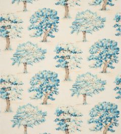 Sylvan Tree Fabric by Jane Churchill Blue Sylvan Tree Fabric by Jane Churchill Blue