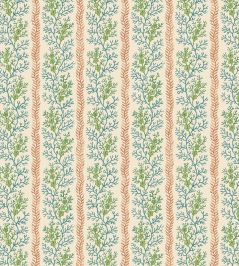 Symington Wallpaper by GP & J Baker Teal/Red Symington Wallpaper by GP & J Baker Teal/Red