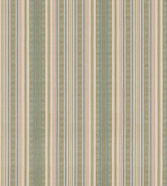 Symington Stripe Fabric by GP & J Baker Green/Blue Symington Stripe Fabric by GP & J Baker Green/Blue
