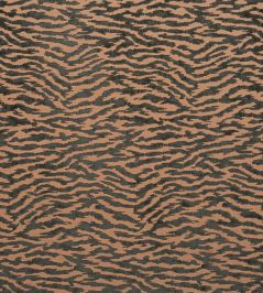 Tadoba Velvet Fabric by Anna French Charcoal on Caramel Tadoba Velvet Fabric by Anna French Charcoal on Caramel