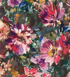 Tahiti Wallpaper by Clarke & Clarke Amethyst/Emerald Tahiti Wallpaper by Clarke & Clarke Amethyst/Emerald