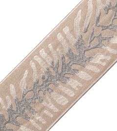 Tahiti Embroidered Border Trimming by Samuel & Sons Pebble Tahiti Embroidered Border Trimming by Samuel & Sons Pebble