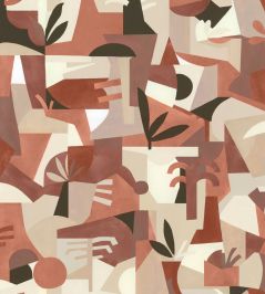 Tahiti Expression Wallpaper by Tres Tintas Red Tahiti Expression Wallpaper by Tres Tintas Red