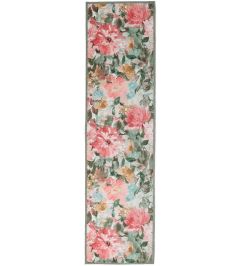 Tahiti Runner Rug by Clarke & Clarke Spring Tahiti Runner Rug by Clarke & Clarke Spring