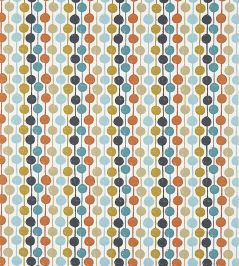 Taimi Fabric by Scion Sulphur / Tangerine / Kingfisher Taimi Fabric by Scion Sulphur / Tangerine / Kingfisher