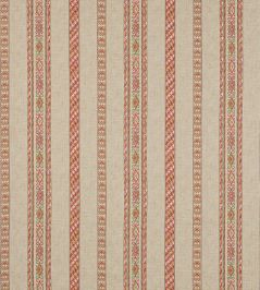 Tait Stripe Fabric by Colefax and Fowler Red/Green Tait Stripe Fabric by Colefax and Fowler Red/Green