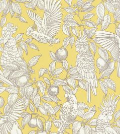 Talk About Cockatoos Wallpaper by Langelid Von Bromssen Lemon Talk About Cockatoos Wallpaper by Langelid Von Bromssen Lemon