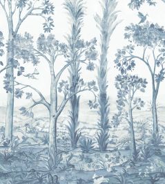 Tall Trees Mural by GP & J Baker Delft Blue Tall Trees Mural by GP & J Baker Delft Blue
