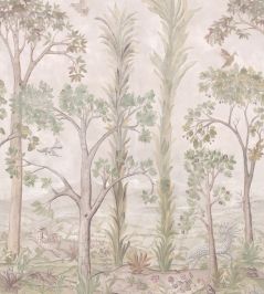 Tall Trees Mural by GP & J Baker Soft Green Tall Trees Mural by GP & J Baker Soft Green