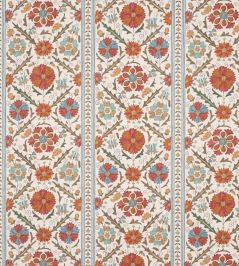 Tamarind Fabric by Colefax and Fowler Tomato/Olive Tamarind Fabric by Colefax and Fowler Tomato/Olive