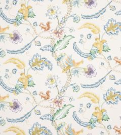Tambora Fabric by Jane Churchill Blue/Ochre Tambora Fabric by Jane Churchill Blue/Ochre
