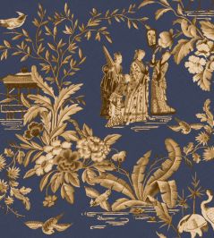 Tang Walk Wallpaper by Coordonne Sapphire Tang Walk Wallpaper by Coordonne Sapphire