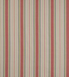 Tango Stripe Fabric by Jane Churchill Red/Green Tango Stripe Fabric by Jane Churchill Red/Green