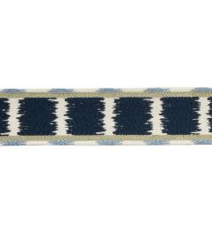 Taos Embroidered Border Trimming by Samuel & Sons Blue Sky Taos Embroidered Border Trimming by Samuel & Sons Blue Sky