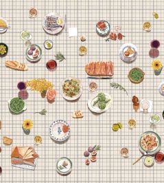 Tapeo Squares Mural by Tres Tintas Multi Tapeo Squares Mural by Tres Tintas Multi