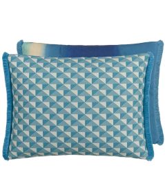 Tarakan Cushion 60 x 45cm by Designers Guild Azure Tarakan Cushion 60 x 45cm by Designers Guild Azure
