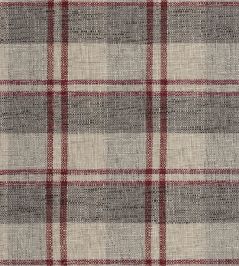 Tartana Fabric by Camengo Bordeaux Tartana Fabric by Camengo Bordeaux