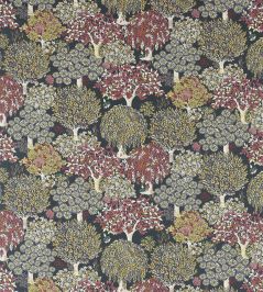 Tatton Cream Fabric by Studio G Charcoal Tatton Cream Fabric by Studio G Charcoal