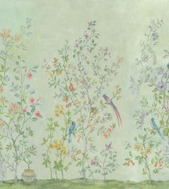 Tea Garden Mural by Coordonne Green Tea Garden Mural by Coordonne Green
