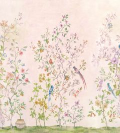 Tea Garden Mural by Coordonne Pink Tea Garden Mural by Coordonne Pink