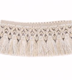 Teepee Fringe Trim by Christopher Farr Cloth Latte Teepee Fringe Trim by Christopher Farr Cloth Latte