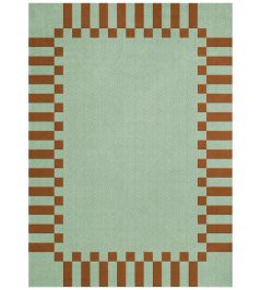 Tekla Frame Rug by Layered Pistachio Camel Tekla Frame Rug by Layered Pistachio Camel