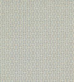 Temple Fabric by Schumacher Blue Temple Fabric by Schumacher Blue