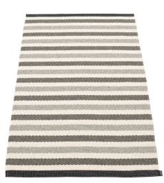 Teo Rug by Pappelina Warm Grey/Charcoal/Vanilla Teo Rug by Pappelina Warm Grey/Charcoal/Vanilla