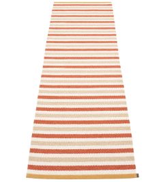 Teo Runner Rug by Pappelina Brick/Beige/Vanilla Teo Runner Rug by Pappelina Brick/Beige/Vanilla