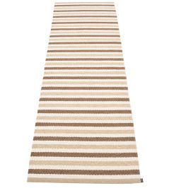 Teo Runner Rug by Pappelina Brown/Beige/Vanilla Teo Runner Rug by Pappelina Brown/Beige/Vanilla