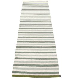 Teo Runner Rug by Pappelina Sage/Army/Vanilla Teo Runner Rug by Pappelina Sage/Army/Vanilla