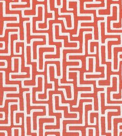 Terrace Lane Fabric by Thibaut Coral Terrace Lane Fabric by Thibaut Coral