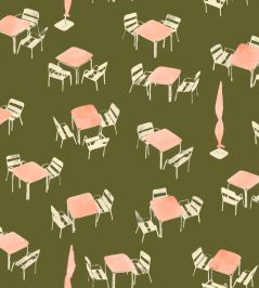 Terraceo Wallpaper by Tres Tintas Green Terraceo Wallpaper by Tres Tintas Green
