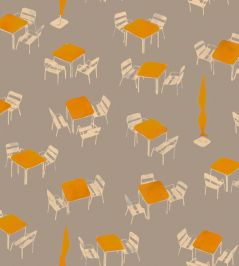 Terraceo Wallpaper by Tres Tintas Grey Terraceo Wallpaper by Tres Tintas Grey