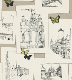 The Butterfly Effect Wallpaper by Langelid Von Bromssen Dusty Lemon The Butterfly Effect Wallpaper by Langelid Von Bromssen Dusty Lemon