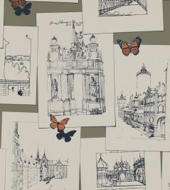 The Butterfly Effect Wallpaper by Langelid Von Bromssen Dusty Orange The Butterfly Effect Wallpaper by Langelid Von Bromssen Dusty Orange