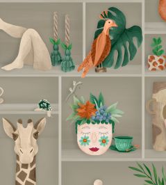 The Cabinet Wallpaper by Brand McKenzie Jade & Amber The Cabinet Wallpaper by Brand McKenzie Jade & Amber