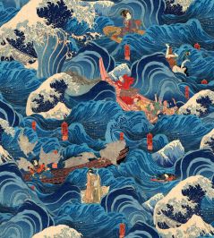 The Former Emperor Wallpaper by MINDTHEGAP Blue The Former Emperor Wallpaper by MINDTHEGAP Blue