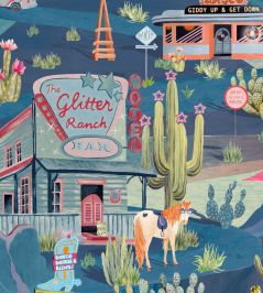 The Glitter Ranch Wallpaper by Brand McKenzie Dusk The Glitter Ranch Wallpaper by Brand McKenzie Dusk