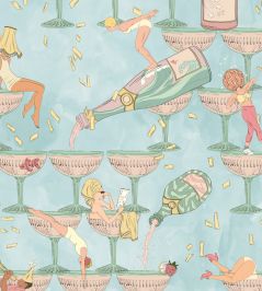 The Grand Pour Wallpaper by Brand McKenzie Aqua Miami The Grand Pour Wallpaper by Brand McKenzie Aqua Miami